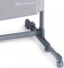 Приставне ліжечко-колиска Kinderkraft Neste Up Grey Light Melange